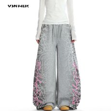 批发<b class='q'>秋</b>季国风新款中式裤女松紧刺绣休闲裤文艺复古2025宽松直筒阔腿裤