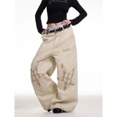 批发【原版质量2025派牛春秋潮牌宽松直筒阔腿百搭高街<b class='q'>休闲</b>裤男女同款