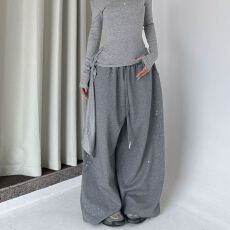 批发春款高质量【纯棉华棉复合】美式<b class='q'>街头</b>爵士舞卫裤女