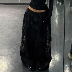 批发春款高质量纯棉华棉复合美式<b class='q'>街头</b>爵士舞卫裤女