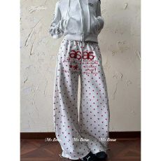 批发纯棉复牛奶丝美式<b class='q'>嘻哈</b>风爵士跳舞宽松束脚卫<b class='q'>裤</b>女低腰阔腿休闲<b class='q'>裤</b>