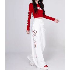 批发春秋韩版抽绳街舞hiphop嘻哈休闲裤女爵士舞jazz长裤运动<b class='q'>街头</b>潮