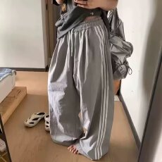 批发美式香蕉裤女2026秋<b class='q'>冬</b>新款嘻哈跳舞宽松运动阔腿休闲裤