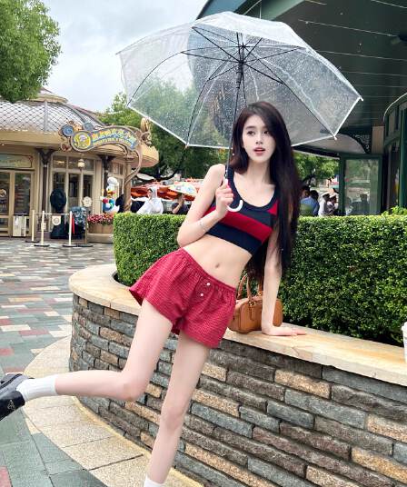 아메리칸 레트로 핫걸 넓은 다리 허리밴드 초단바지 가정 체크무늬 반바지 여성 로우 웨이스트 섹션 bm 바람 3 점 핫 바지