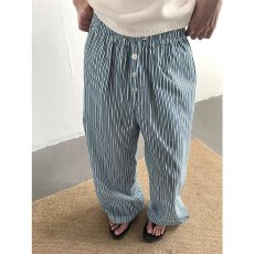 批发潮牌<b class='q'>帅气</b>流行ins港风时尚新款潮流夏季薄款抽绳条纹裤气质休闲