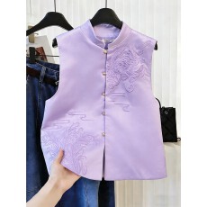 批发<b class='q'>实拍</b>新中式上衣唐装汉服女2026新款春季旗袍马甲背心坎肩国风<b class='q'>外套</b>