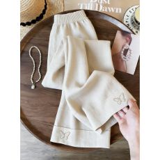 批发白色复古高腰直筒<b class='q'>裤</b>女2026年春季新款简约宽松显瘦<b class='q'>百搭</b>休闲阔腿<b class='q'>裤</b>