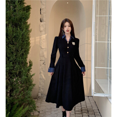 批发实拍大码女装2025秋季新款法式甜美修身<b class='q'>高档</b><b class='q'>连衣裙</b>