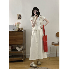 批发休闲时尚马甲半身裙套装女2026夏季宽松显瘦气质简约马夹三件套潮