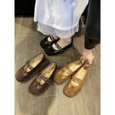 批发平底玛丽珍鞋2025新款软底浅口单鞋ins<b class='q'>简约</b>通勤女鞋洋气
