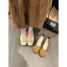 批发新中式配旗袍单鞋女2025年新款法式气质优雅花朵配<b class='q'>裙</b>子粗跟晚晚鞋