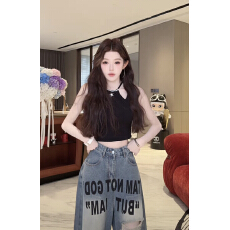 批发韩系超火洋气高级感亮片性感辣妹小背心女夏季新款设计感<b class='q'>明星</b><b class='q'>同款</b>