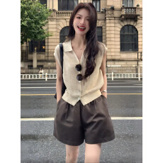 批发学院<b class='q'>风</b>翻领针织短袖T恤女夏季