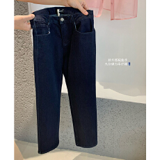 批发人手一条 筷子腿裤子2025新款九分<b class='q'>牛仔</b>裤