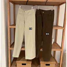 批发老钱腔调/Lem重工水洗怀旧直筒<b class='q'>牛仔</b>裤<b class='q'>女</b>显瘦阔腿<b class='q'>裤</b>