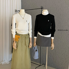 批发韩系百搭短款圆领内搭秋冬打底毛织针织衫