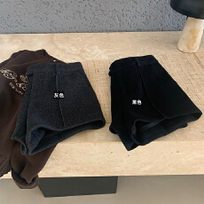 批发休闲长腿呢料短裤女秋<b class='q'>冬</b>直筒气质休闲裤