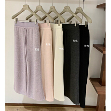 批发巨显瘦垂直遛弯裤加绒加厚休闲裤阔腿裤高腰直筒裤拖地裤