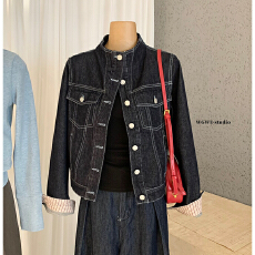 批发小众设计感复古<b class='q'>牛仔</b>外套