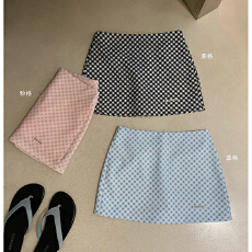 批发onnuk同款清新格纹迷你<b class='q'>百搭</b>包臀半身裙