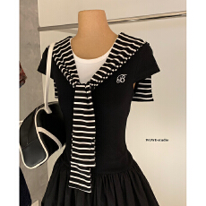 批发高级感<b class='q'>连衣裙</b>法式气质a字花苞短裙