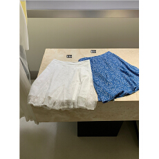 批发夏岛花讯少女轻盈感<b class='q'>蕾丝</b>裙碎花a字裙中裙显瘦半身裙