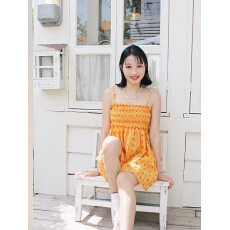 批发复古法式减龄少女感爱心印花肩带可拆吊带背心女夏季甜辣风上衣潮