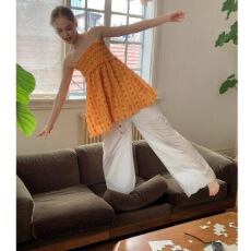 批发复古法式减龄少女感爱心印花肩带可拆吊带背心女夏季甜辣风上衣潮