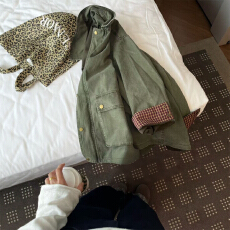 批发工装风衣外套女2025新款巨好看的今年流行爆款小个子高级感中长款