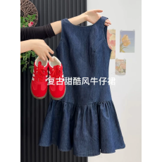 批发2025夏季韩版时尚百搭显瘦<b class='q'>牛仔</b><b class='q'>背心</b>裙女修身气质减龄洋气休闲ins
