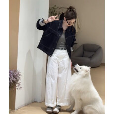 批发不褪色牛仔外套女2026<b class='q'>秋</b>季新款爆款高级感时尚休闲独特小众上衣