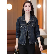 批发时尚休闲牛仔短外套女2026春秋新款复古洋气休闲<b class='q'>百搭</b>减龄夹克上衣