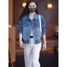 批发美式复古高街牛仔外套女春秋季2026年新款做旧水洗显瘦夹克上衣
