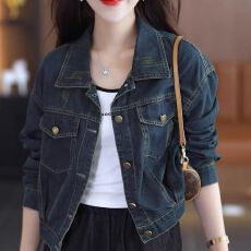 批发牛仔短外套女秋2026年秋季新款洋气复古<b class='q'>百搭</b>显瘦牛仔夹克上衣外套