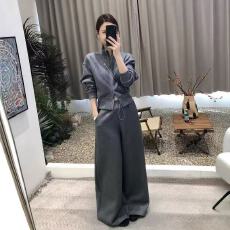 批发2025年秋季厚款束腰高腰束腰拖地裤
