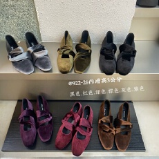 批发2026<b class='q'>复古</b>丝绒浅口单鞋女平底蝴蝶结交叉带芭蕾舞气质玛丽珍鞋