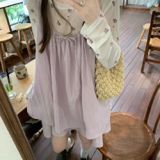 批发多巴胺韩系女装夏季<b class='q'>新款</b>小碎花印花薄款长袖网纱透感防晒上衣