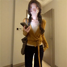 批发早秋穿搭一整套<b class='q'>大码</b>胖mm绑带针织罩衫吊带裤子韩系独特叠穿套装女