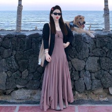 批发秋季搭配一整套大码胖mm<b class='q'>西装</b>外套吊带连衣裙高级感减龄漂亮套装女