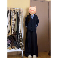 批发早秋穿搭一整套大码胖mm假俩件卫衣外套<b class='q'>牛仔裤</b>休闲减龄好看套装女