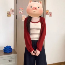 批发秋季穿搭一整套大码胖mm针织开衫吊带<b class='q'>牛仔裤</b>高级感独特三件套装女