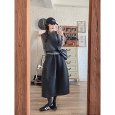 批发巨好看的冬装一整套韩系学院风针织马甲打底衫半身裙<b class='q'>大码</b>女装套装