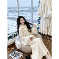 批发冬装搭配一整套大码胖mm新中式<b class='q'>提花</b>毛领毛呢外套鱼尾裙巨好看套装