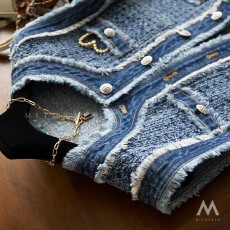 批发女<b class='q'>牛仔</b>马甲上衣减龄工装背心<b class='q'>外套</b>宽松休闲薄马夹