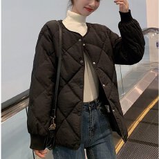 批发冬季菱格夹棉轻薄小棉袄棉衣新款女2026爆款短款网红冬装薄棉<b class='q'>外套</b>