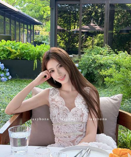 생일 party 작은 드레스 여성 명문 여성 고급 센스 무거운 작업 비즈 박기 장미 레이스 허리 수축 퍼프 공주 드레스