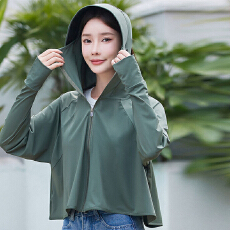 批发2026夏季新款黑胶帽檐防晒衣女士冰丝连帽透气外套防紫外线防晒服