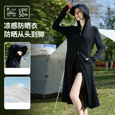 批发UPF50+防晒衣女夏薄款冰丝透气防晒外套防紫外线长款防晒服外穿女