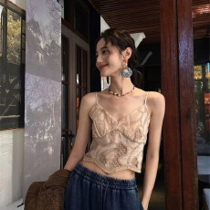 批发环保麂皮小吊带背心女内搭打底美背上衣2026新款