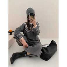 批发费尔岛手工<b class='q'>花朵</b>毛衣开衫女短款休闲圆领羊毛绒感针织衫外套